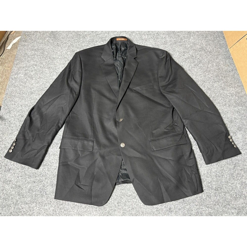 Michael Michael Kors Suit Jacket Mens 44 R Black Wool 2 Btn Notch Made In Canada